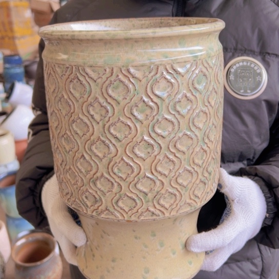 紫砂花盆高30口20————