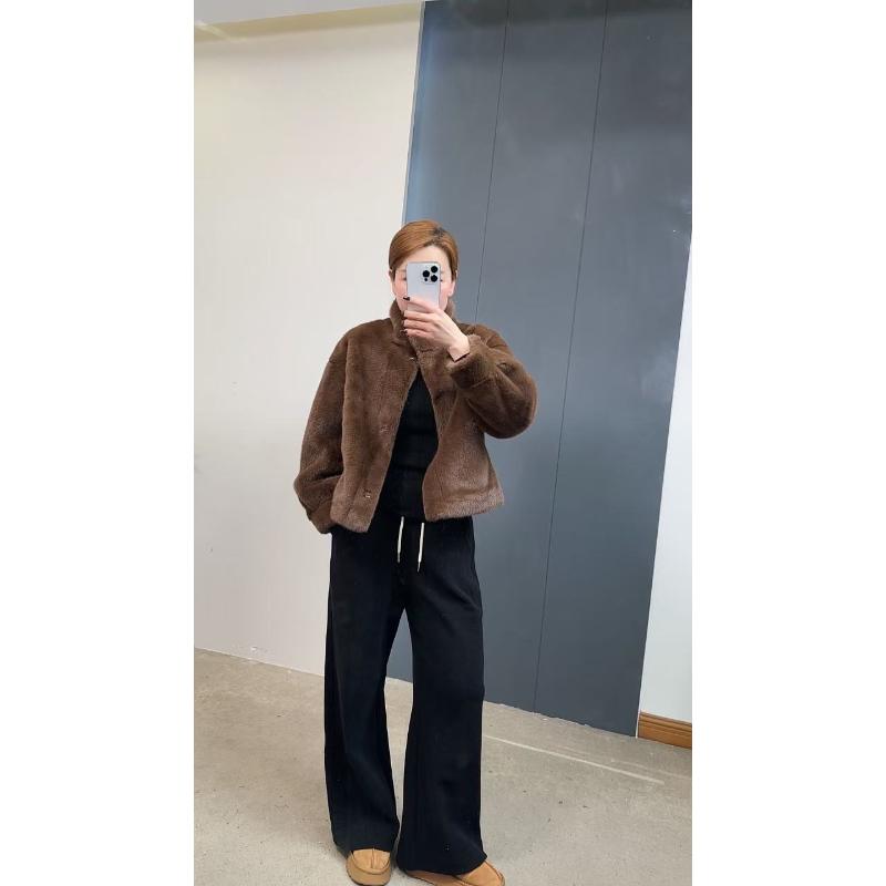 秋冬季新款百搭高级感短款毛毛外套 H1816