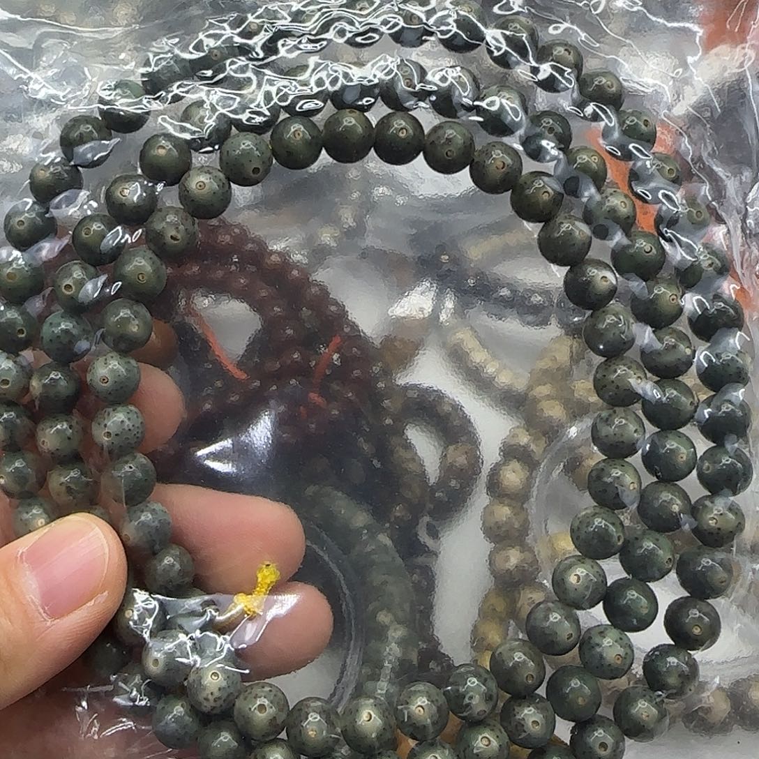 手串星月菩提176高端变态绿星月菩提8-108龙蛋