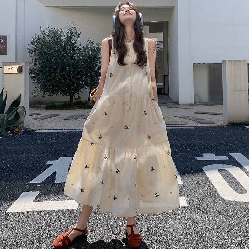 551-560公主风刺绣无袖夏季清新连衣裙（非主图款）