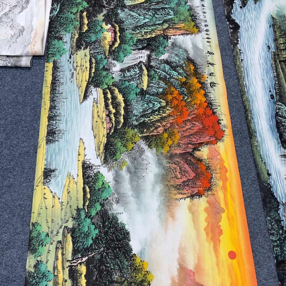 国画宣纸手绘、手工作品