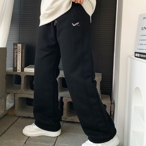 一条过冬防兔貂绒运动裤中大童青少年加绒加厚男童加绒裤子冬季