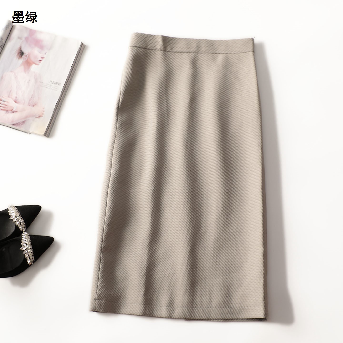 412191秋加长半身裙裙子秋冬