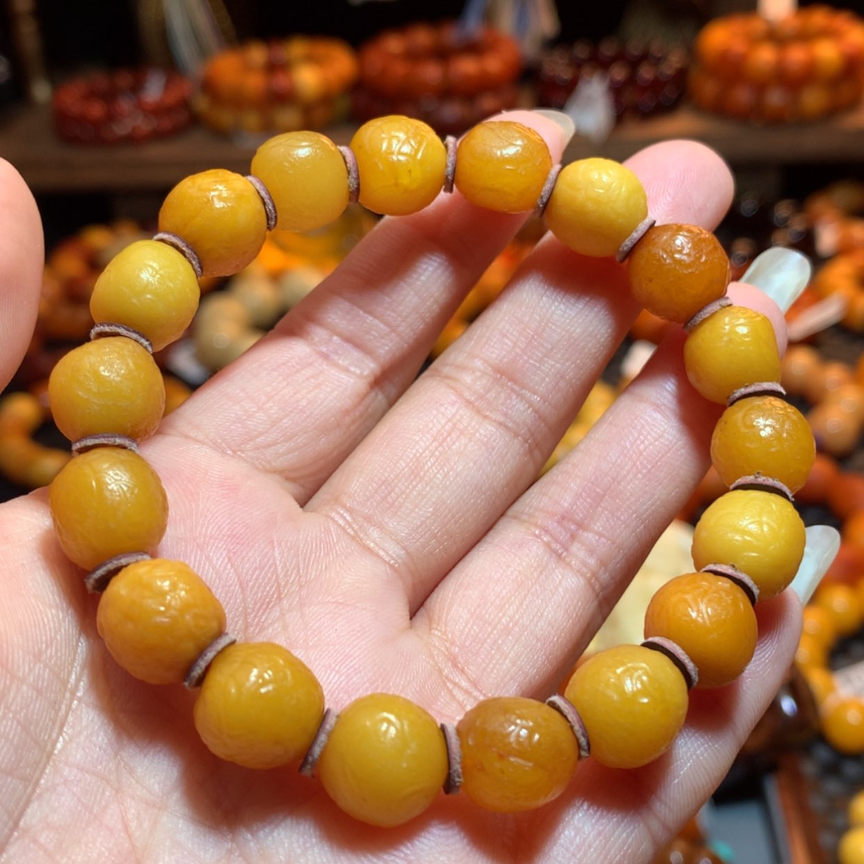 【闪购商品】手串蜜蜡未镶嵌蜜蜡手串