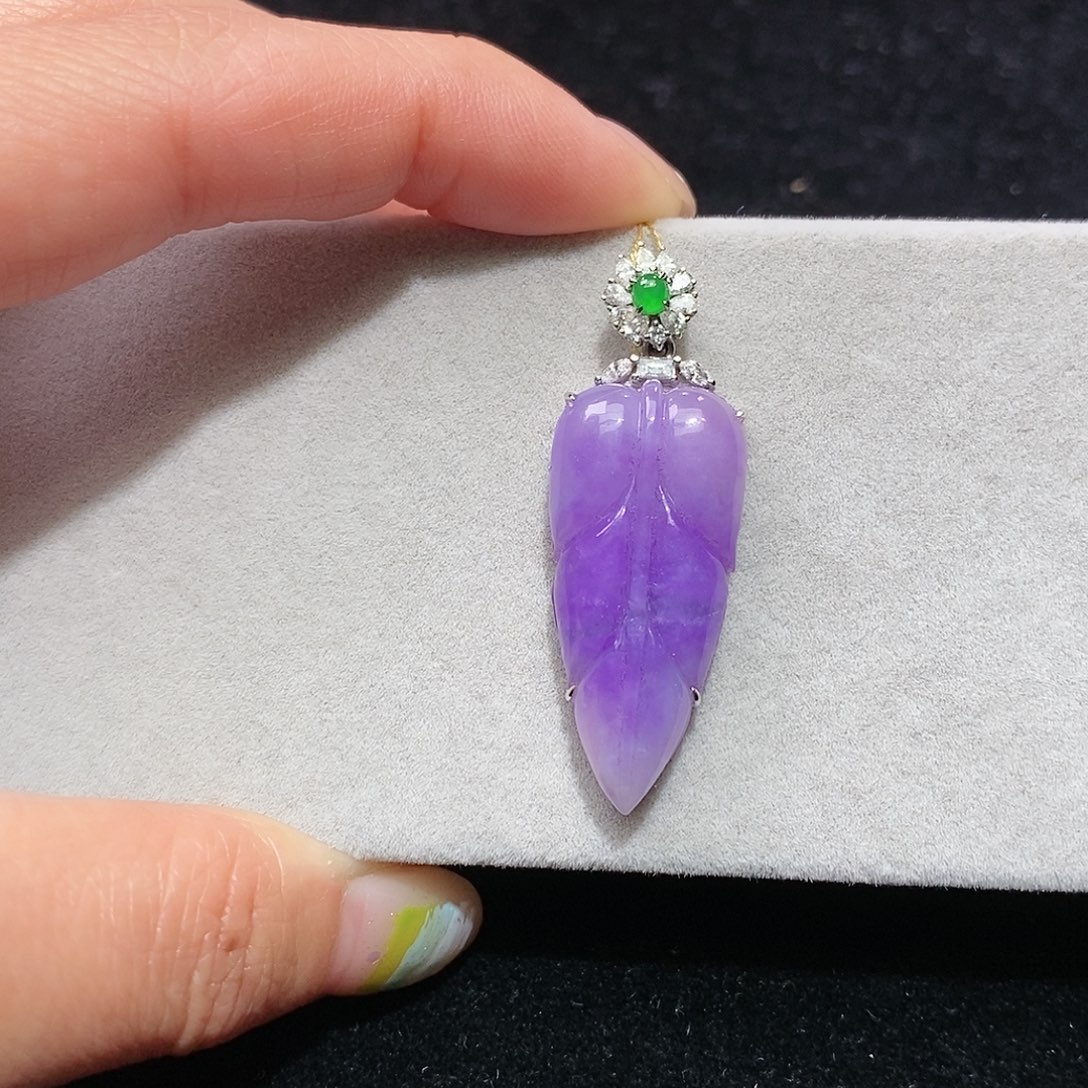 苏纪石（舒俱来）18K金镶嵌吊坠(不含链)