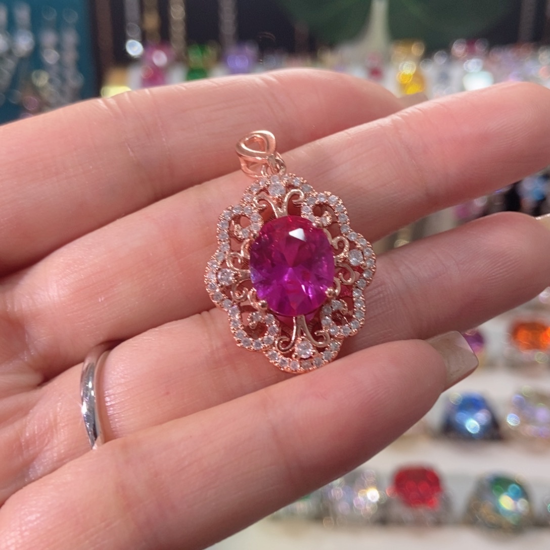 66锆石（处理）吊坠