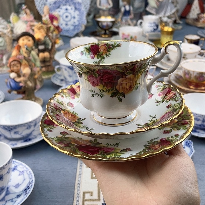 中古欧瓷瓷器小房子