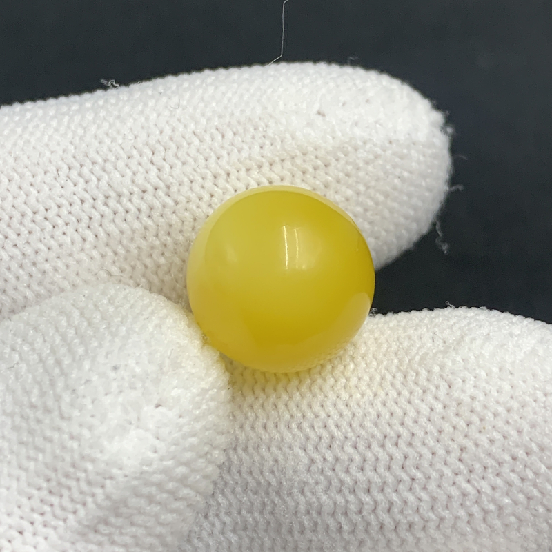 X1195保真原矿俄料尺寸12.7mm蜜蜡单颗圆珠单珠隔珠配饰微瑕放漏