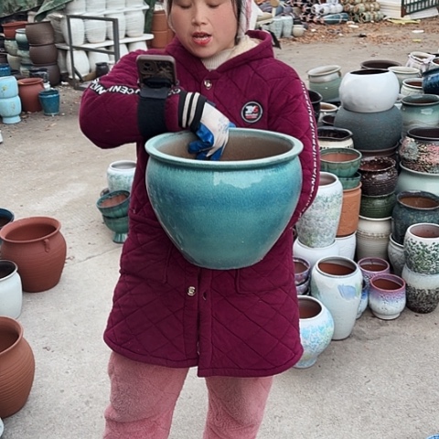 口32高24瑕疵盆子 