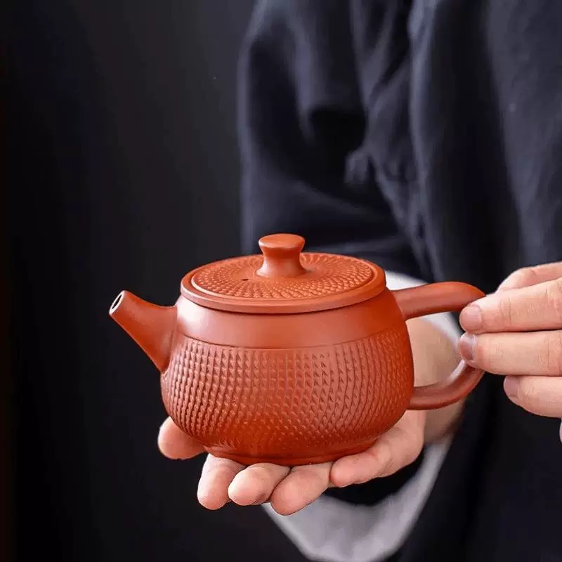 手工跳刀纹茶器茶具R2