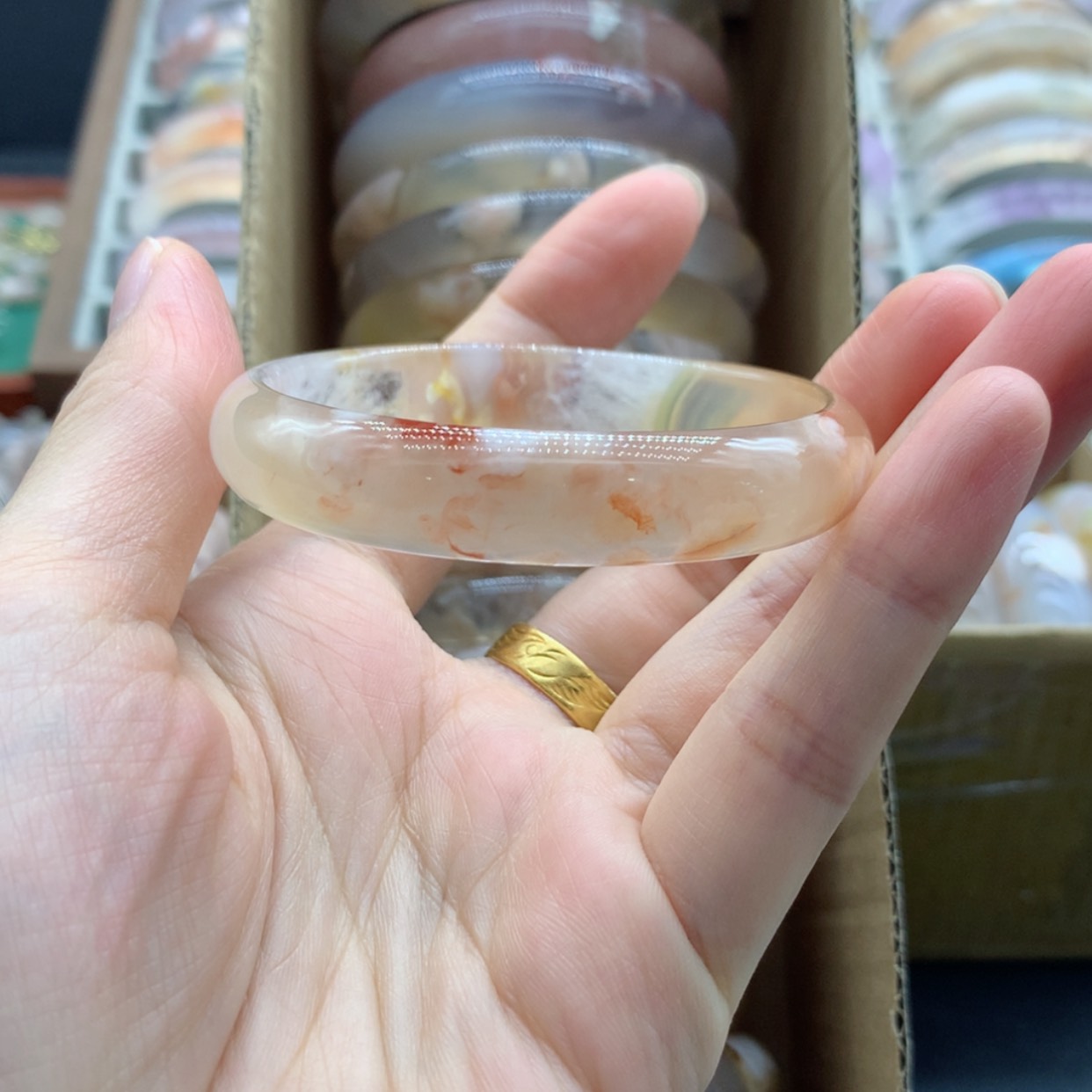 【闪购商品】玛瑙/玉髓手链未镶嵌ꪝ****