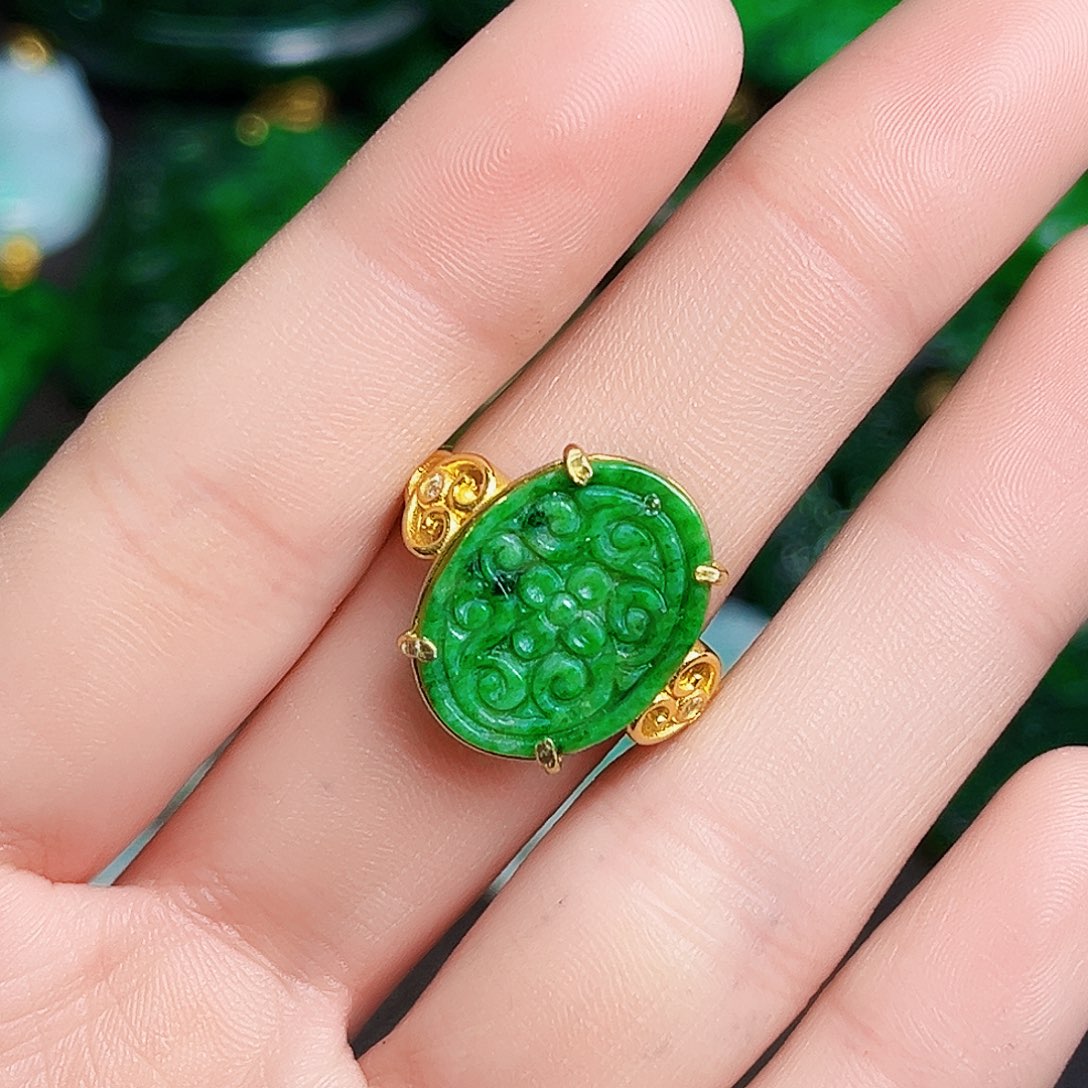 颈饰银S925镶嵌翡翠