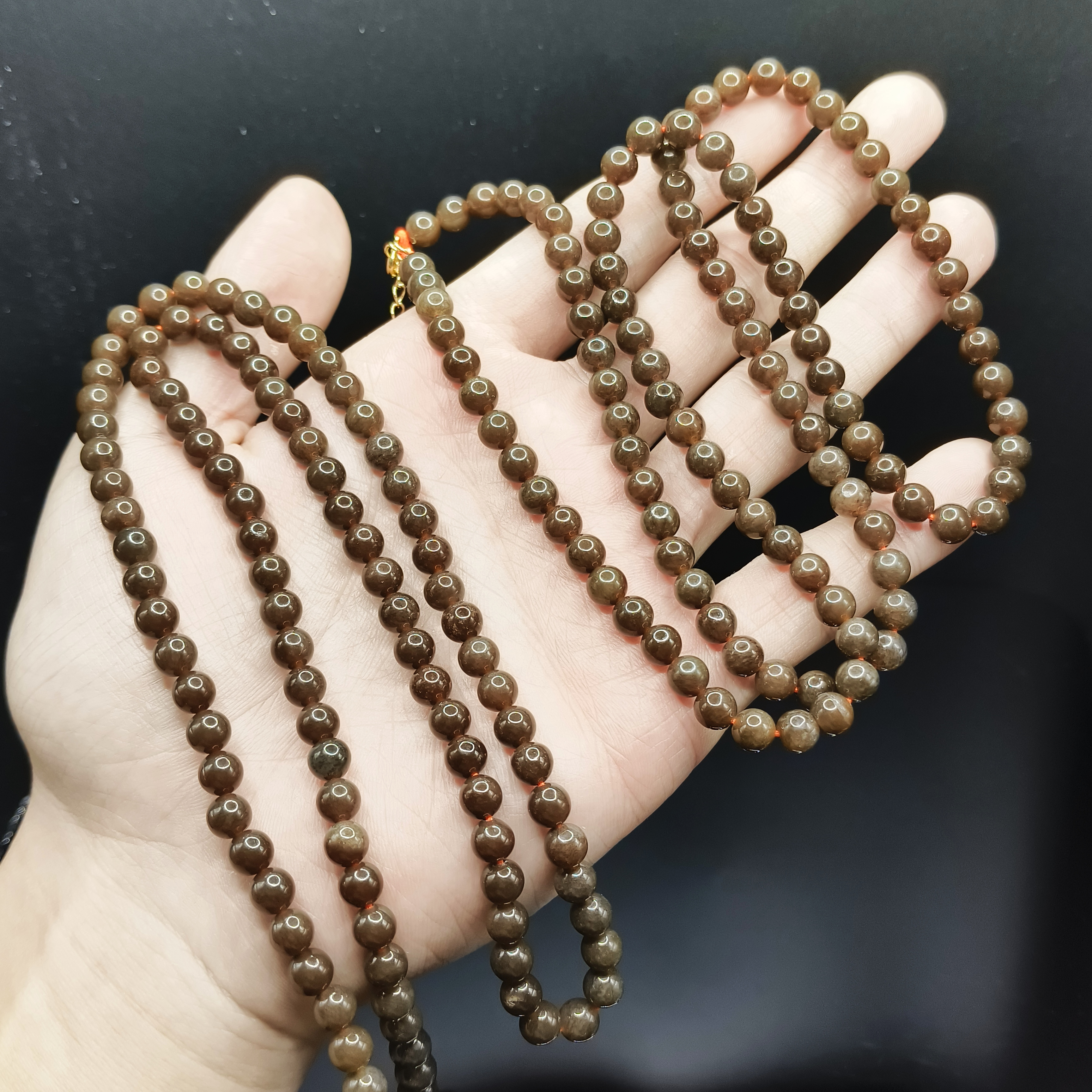 【东北哥精选】和田玉公主项链H24【多样性发其一】 约5mm+