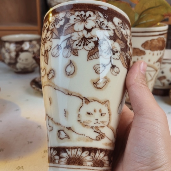 【闪购商品】摆件1*3壹夫手绘高温釉下彩