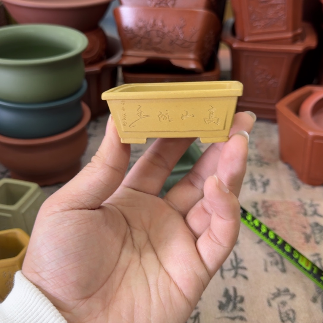 紫砂花盆宜兴紫砂正品6x5x2