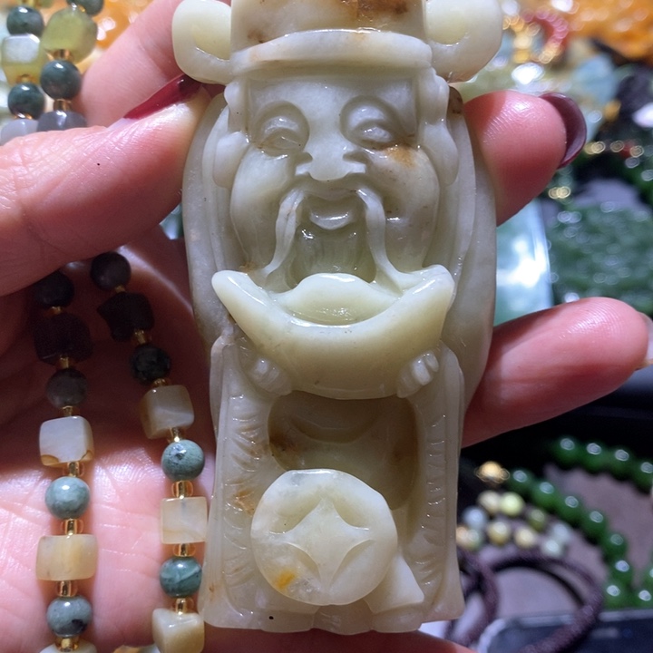 岫玉毛衣链未镶嵌