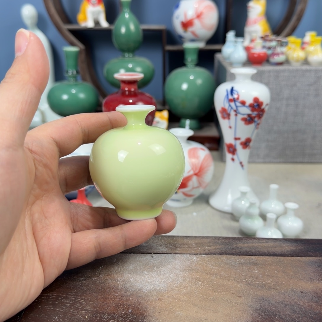 陶瓷手工小花器摆件