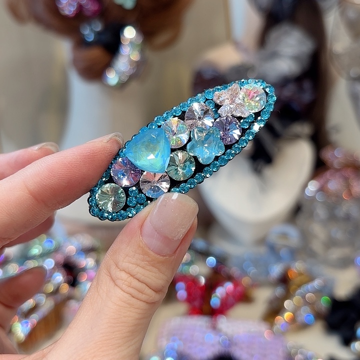 布艺铁合金施家闪钻发饰