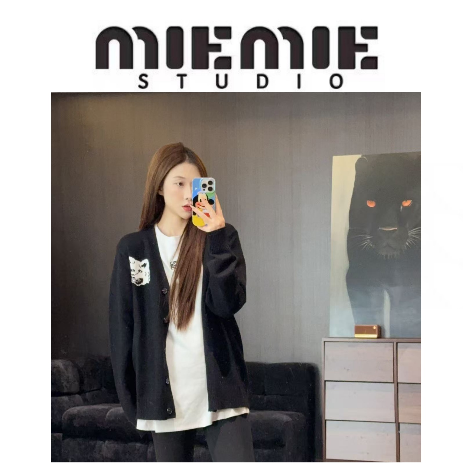 【小狐狸】韩潮小狐狸中狐狸大狐狸的毛衣开衫