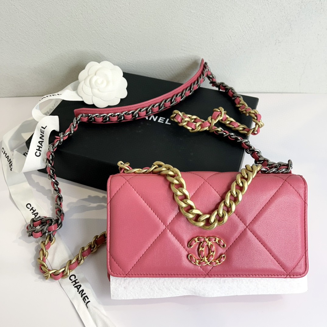 全新未使用 Chanel/香奈儿 蔚蓝/粉色19woc单肩斜跨包 闲置 北京