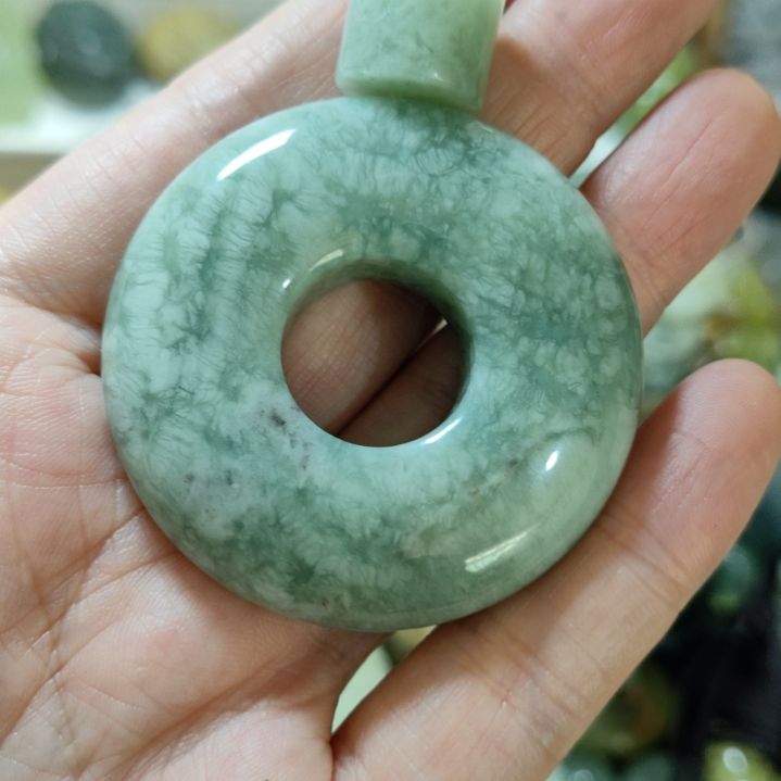 岫玉平安扣未镶嵌