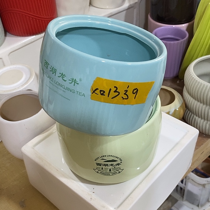 摆件陶盆有孔 微瑕介意勿拍