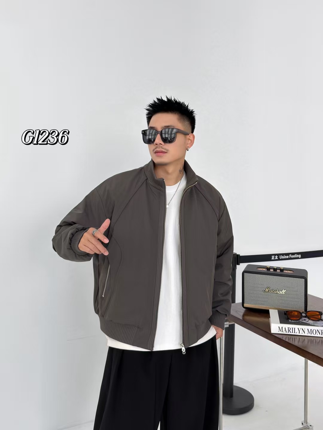 ML 【国标白鸭绒】 高级感 羽绒夹克外套 立领简约小众男女外套