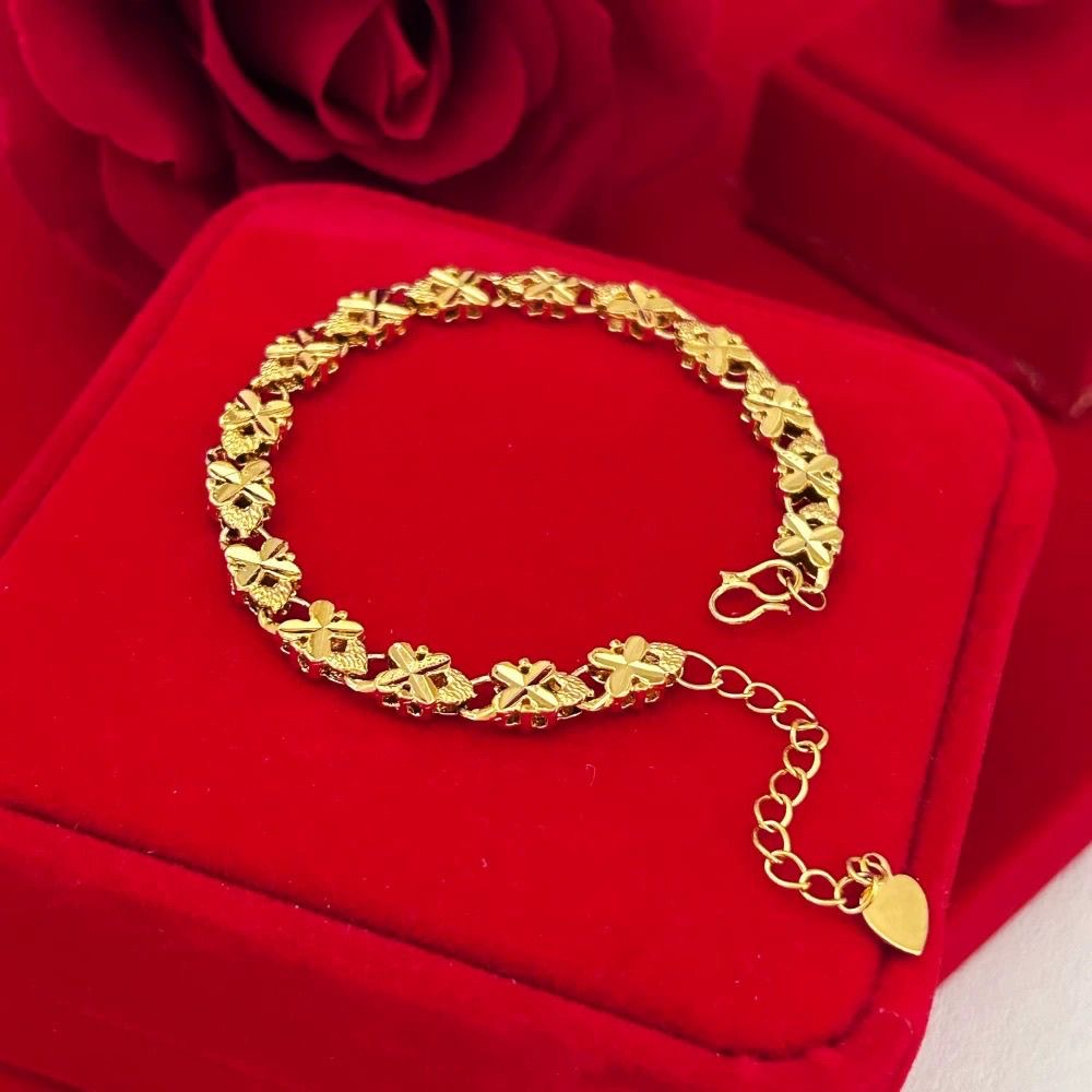 【香港SH1GEFUKU】非遗古法传世黄金色手链百搭首饰五金