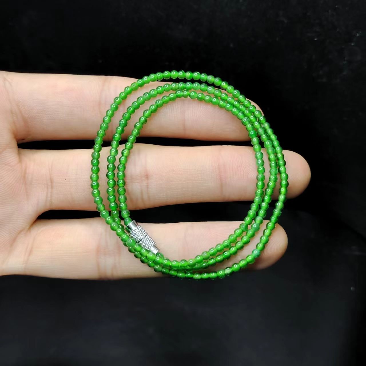 【康康严选】翡翠女神链YC43【多样性发其一】约2mm+