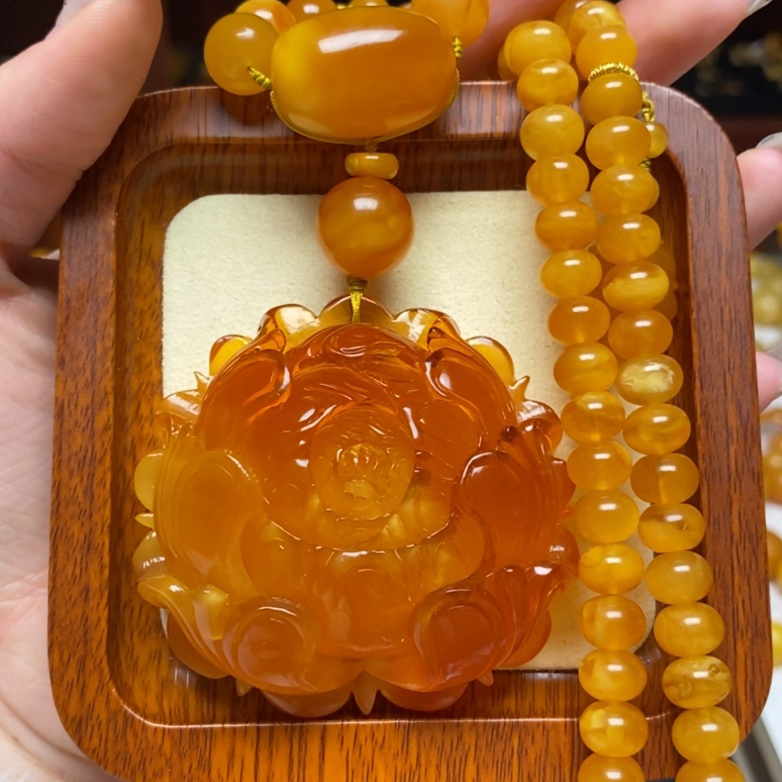 【闪购商品】蜜蜡颈饰未镶嵌项链