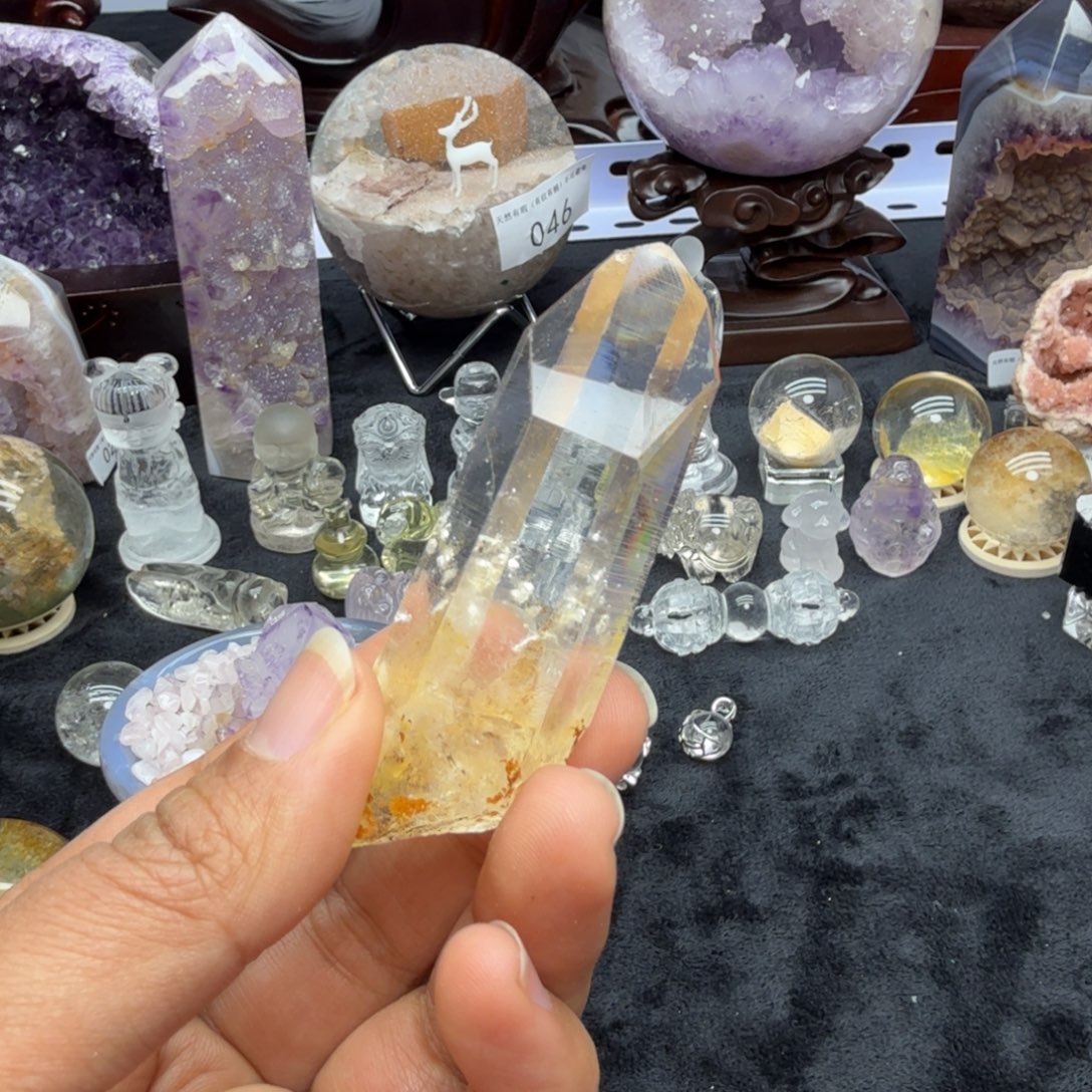 未镶嵌紫晶珠宝半成品