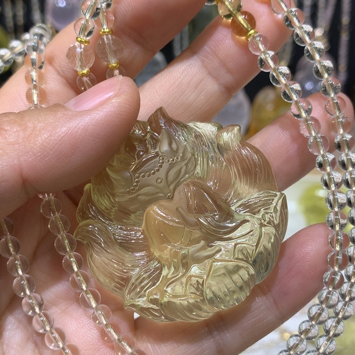 水晶颈饰未镶嵌天然