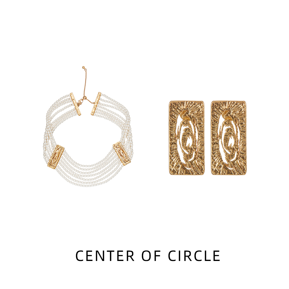 铜合金仿珍珠项链 COC圆心-优惠套装-大女主饰品套装