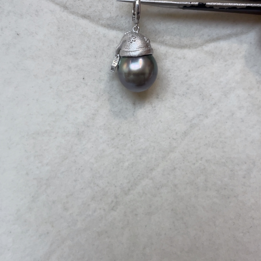 银S925镶嵌吊坠(不含链)海水珍珠