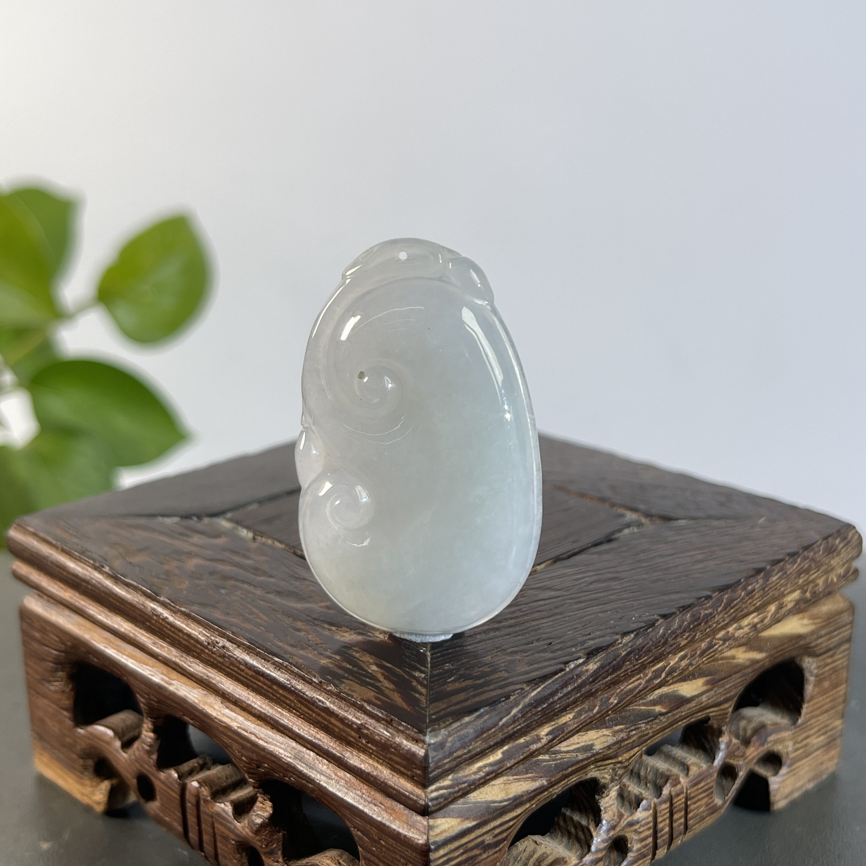 JXB27-31 天然缅甸A货翡翠  如意