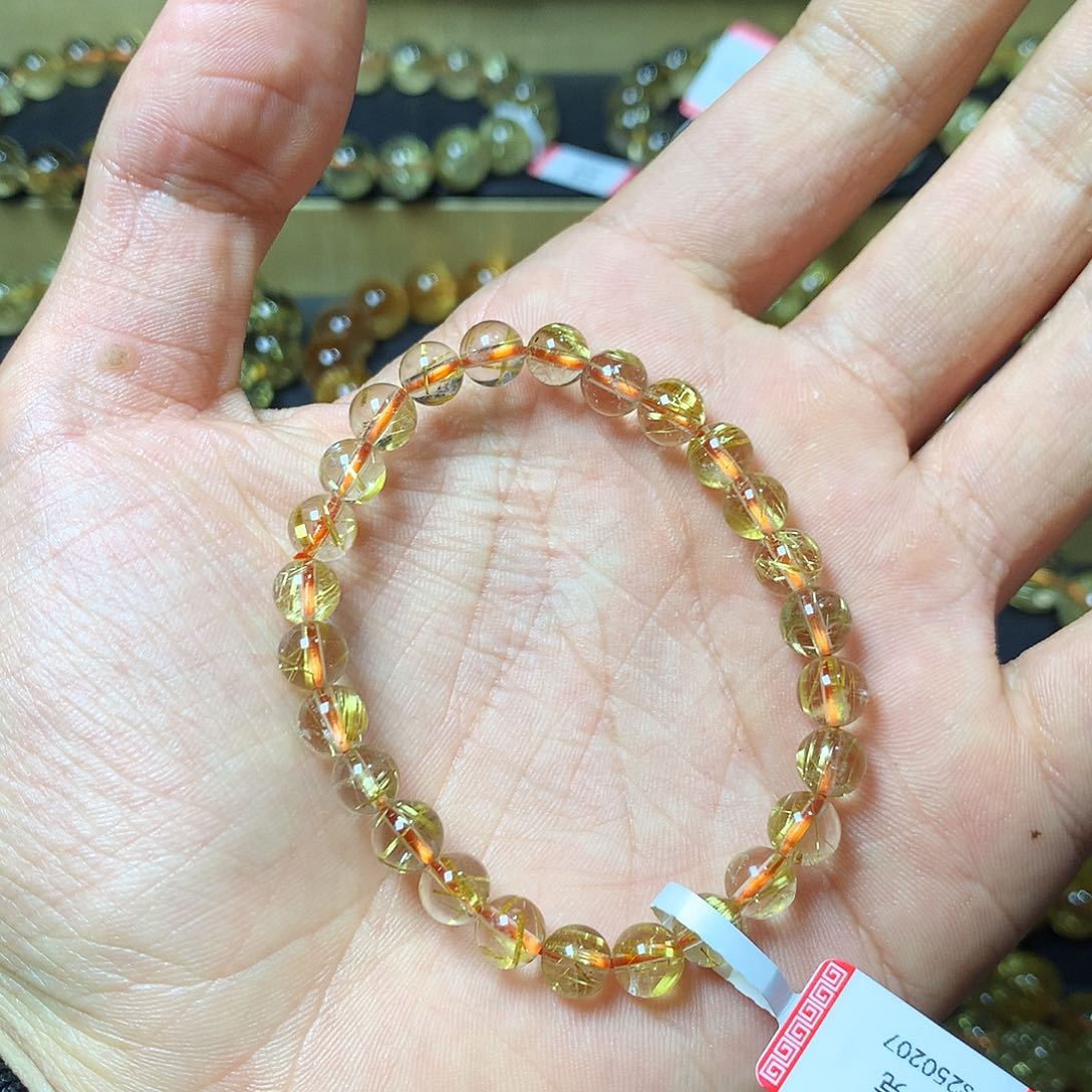 水晶手链未镶嵌金发晶7