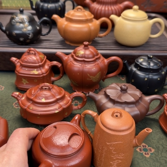 小***仑紫砂茶壶宜兴紫砂天地宽牛盖