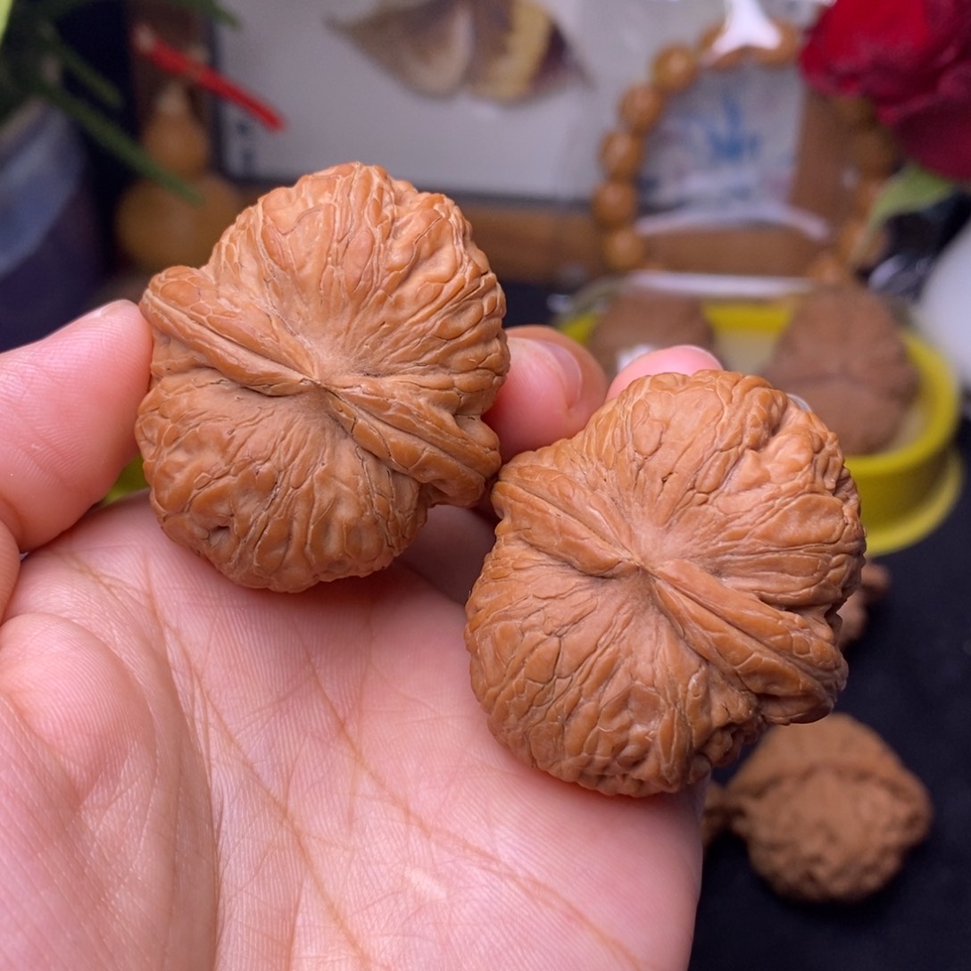 文玩核桃把件42平谷元宝