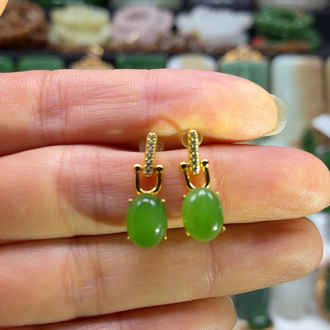 和田玉银S925镶嵌颈饰