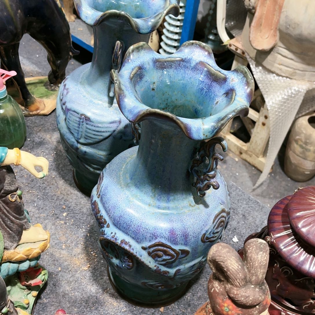 瓦当摆件摆件茶的陶瓷野****）