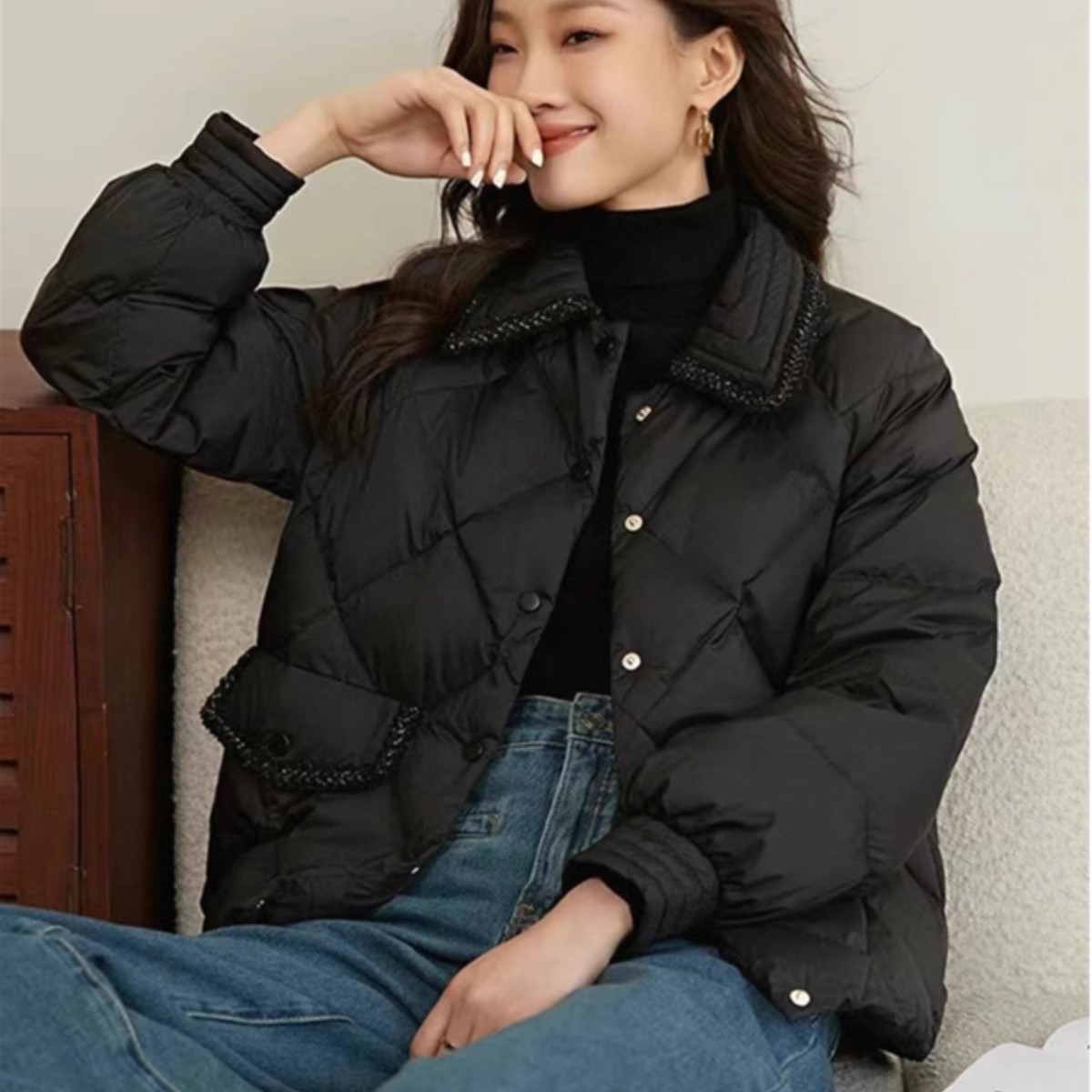 2025新款爆款冬季女士轻薄天外套显瘦棉衣小棉袄洋气短款棉服女款