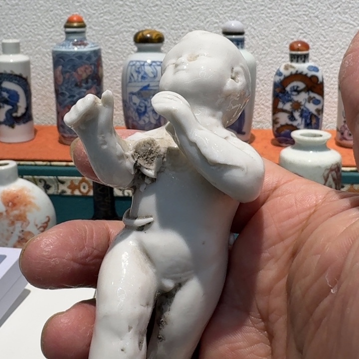 纯手工童子摆件品