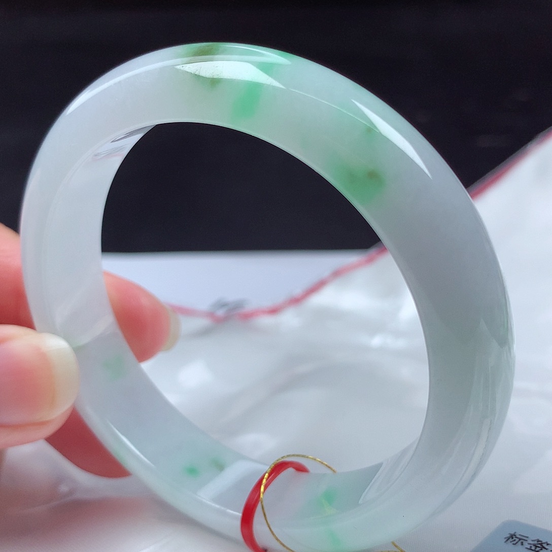 翡翠未镶嵌手镯56圈050405