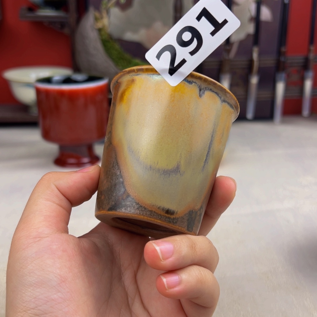 杯子纯手工柴烧主人杯