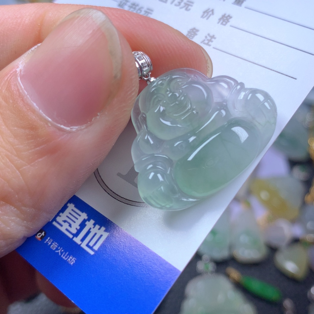 【闪购商品】翡翠颈饰18K金镶嵌翡翠