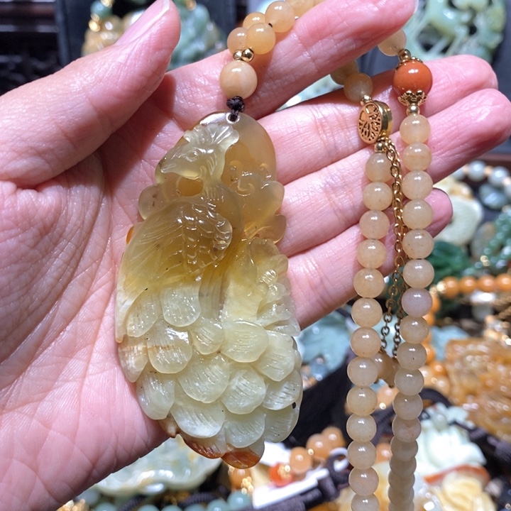 岫玉毛衣链未镶嵌