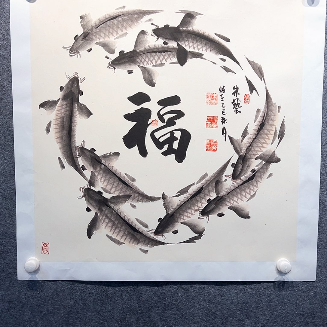 国画纯手绘系列画心