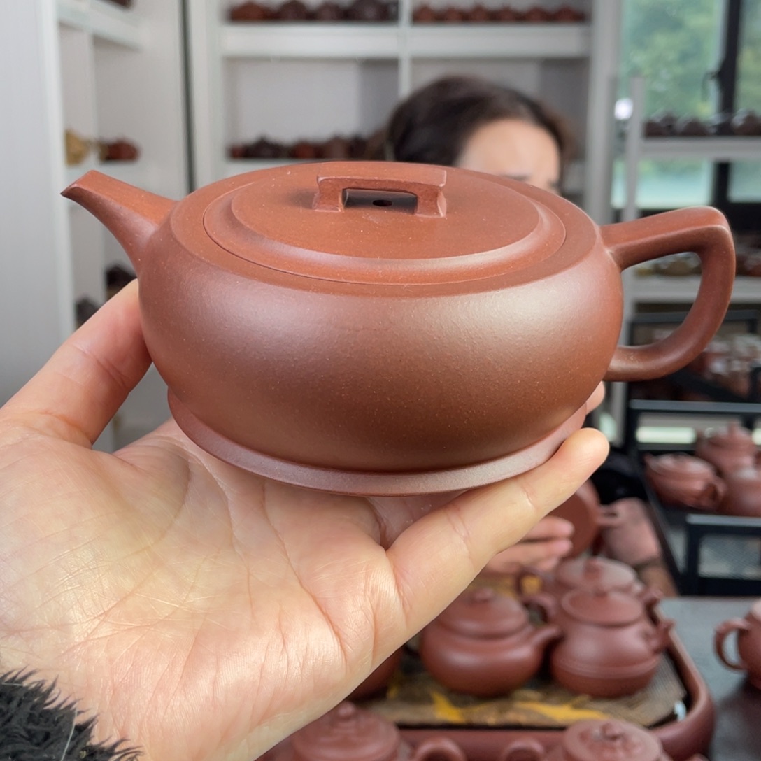 紫砂茶壶底槽清大鼓280cc