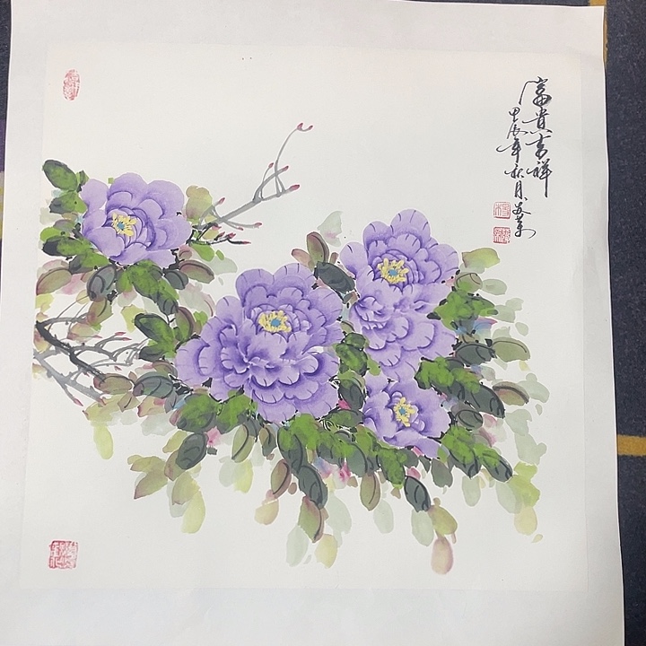 国画五十斗方作品