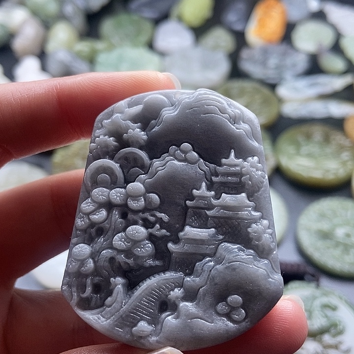 和田玉未镶嵌颈饰